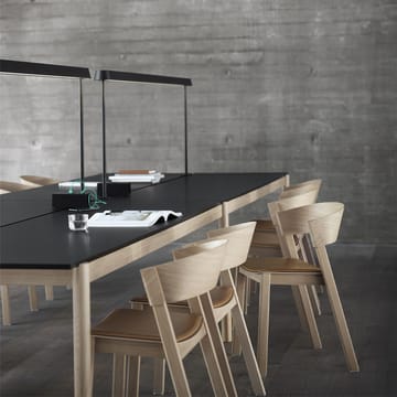 Τραπέζι Linear System 142x240 cm - Black nanolaminate-black-oak - Muuto