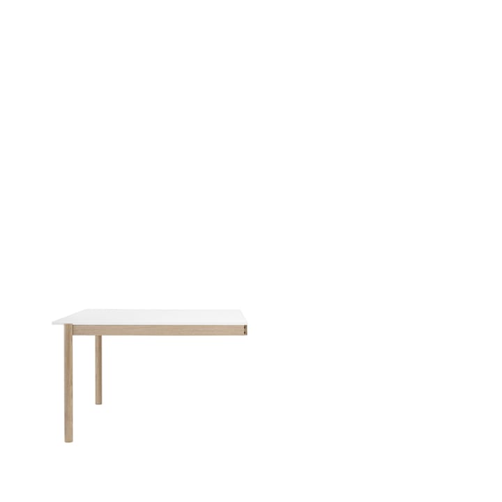 Τραπέζι Linear System End Module - Λευκή επικάλυψη-Δρυς 142x120 cm - Muuto