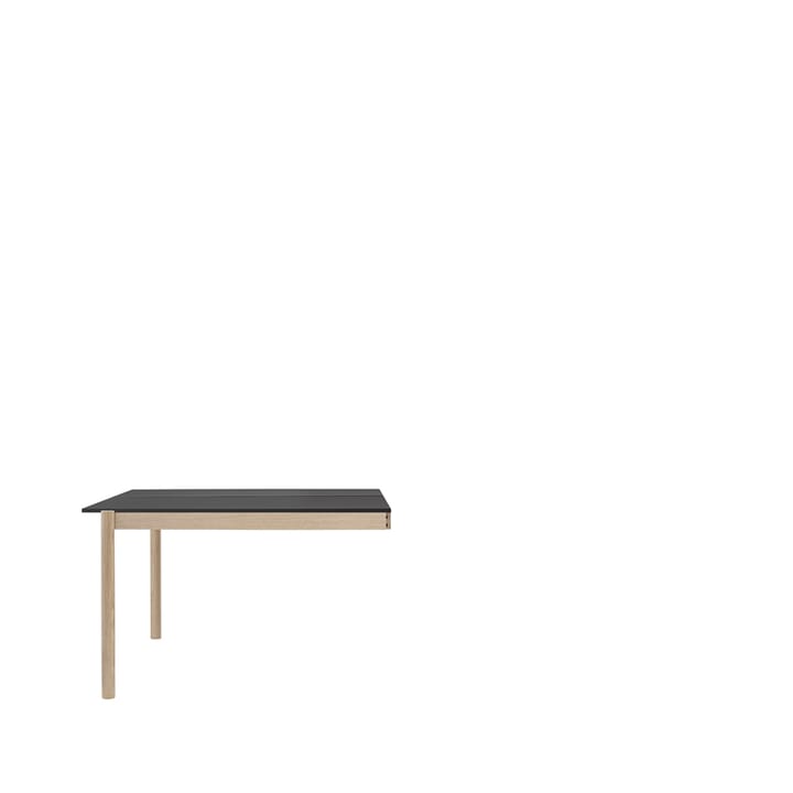 Τραπέζι Linear System End Module - Black-oak 142x120 cm - Muuto