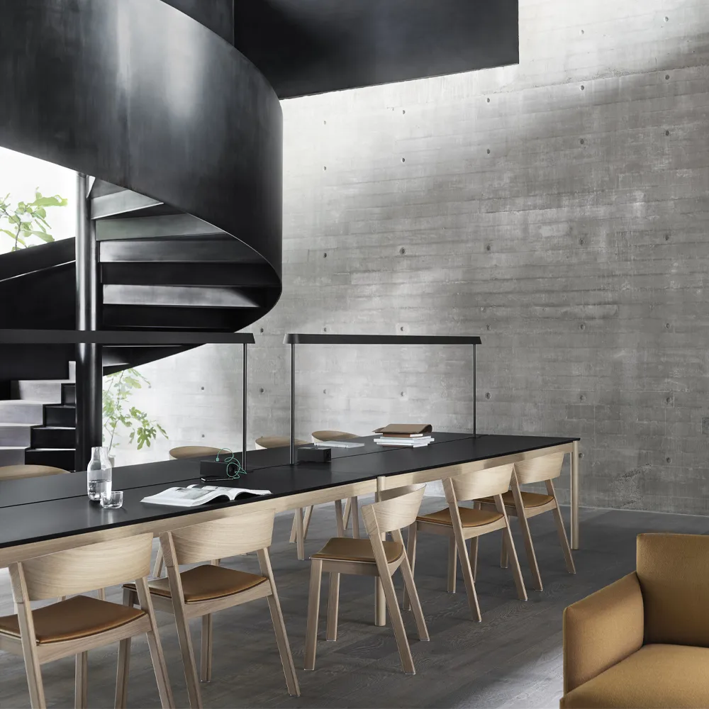 Τραπέζι Linear System End Module, Oak veener-oak 240x142 cm Muuto