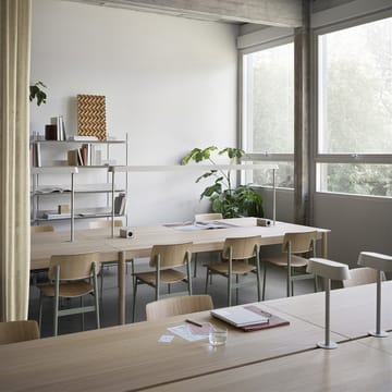 Τραπέζι Linear System Middle Module - Oak veneer-oak - Muuto