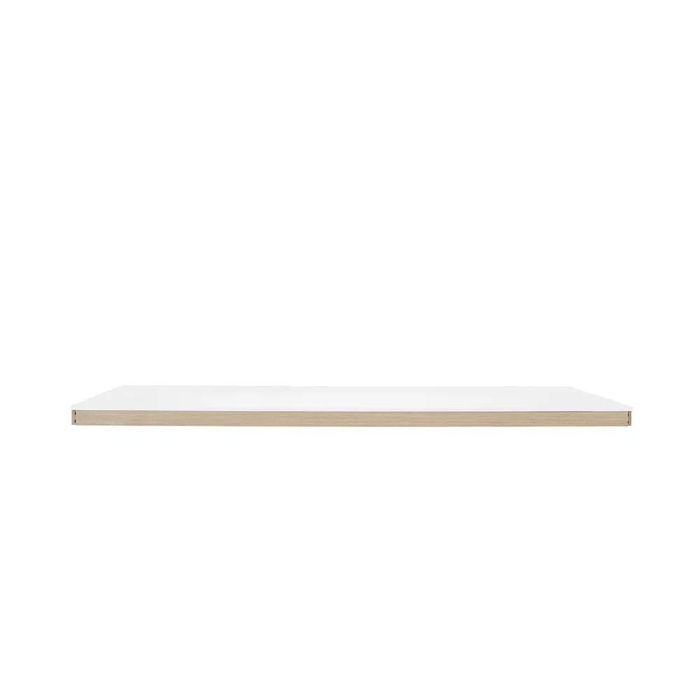 Τραπέζι Linear System Middle Module, White laminate-ABS-oak Muuto