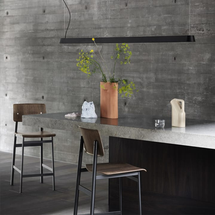 Πολυθρόνα Loft, Δρυς-υψηλή-dusty green- ατσάλινο πλαίσιο Muuto