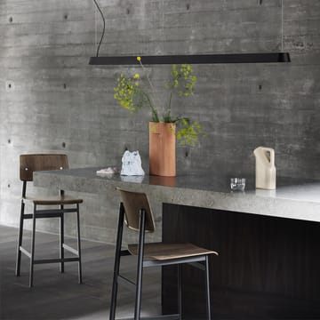Πολυθρόνα Loft - Δρυς-χαμηλό-dusty green ατσάλινα πόδια - Muuto