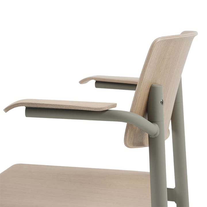Πολυθρόνα Loft με μπράτσο, Oak-dusty green Muuto