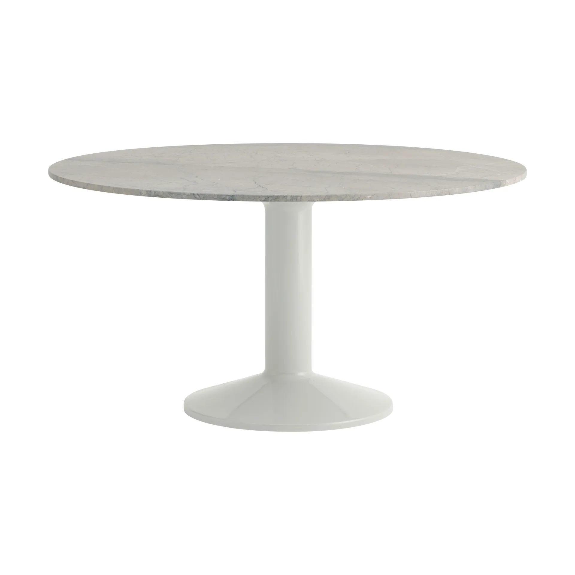 Midst τραπέζι με κεντρική βάση Ø140 εκ., Grey marble-grey Muuto