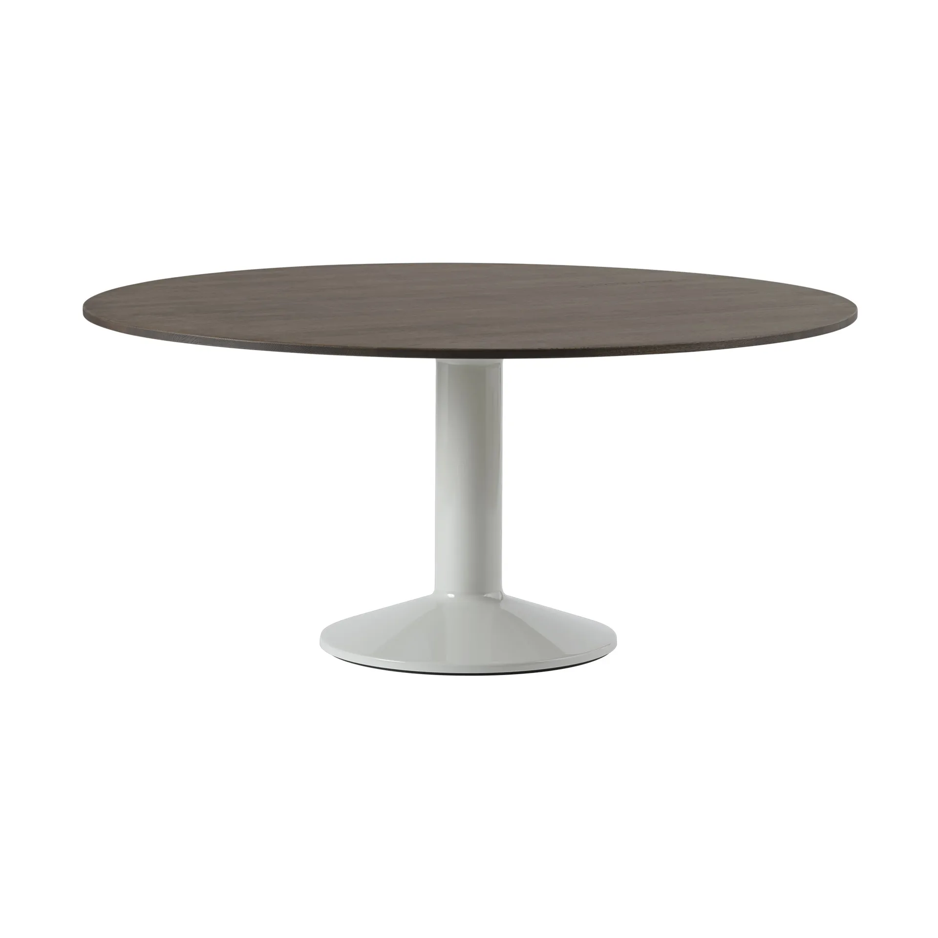 Midst τραπέζι βάθρο Ø160 cm, Dark Oiled Oak-Grey Muuto