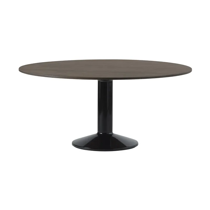 Midst τραπέζι βάθρο - Dark oiled oak-black, Ø160 cm - Muuto