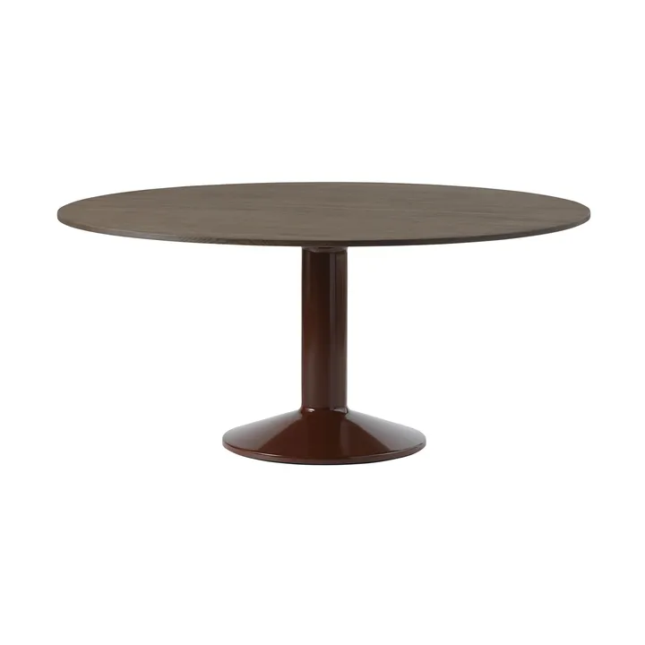 Midst τραπέζι βάθρο - Dark oiled oak-dark red, Ø160 cm - Muuto