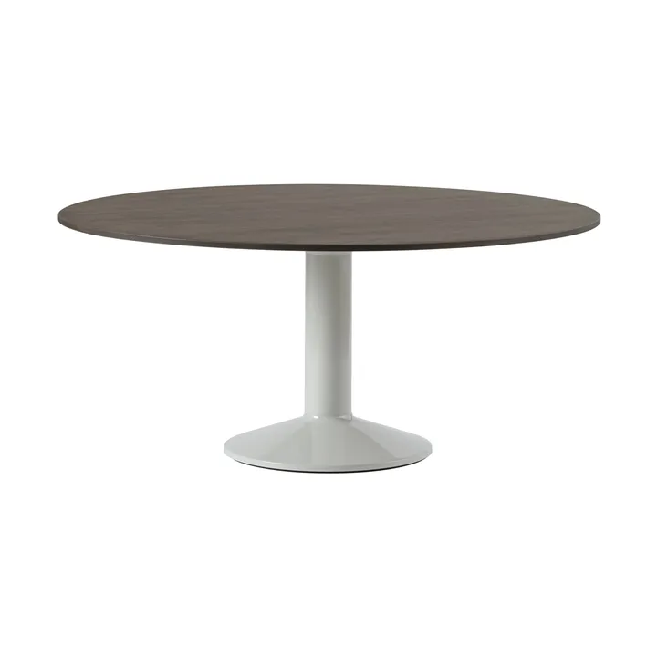 Midst τραπέζι βάθρο - Dark oiled oak-grey, Ø160 cm - Muuto