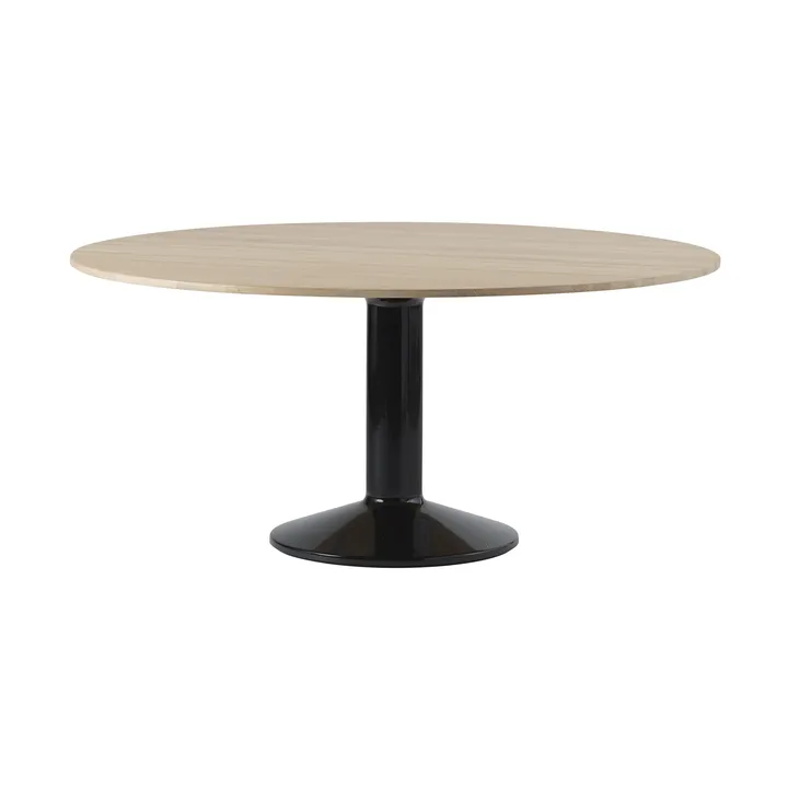 Midst τραπέζι βάθρο - Oiled oak-black, Ø160 cm - Muuto