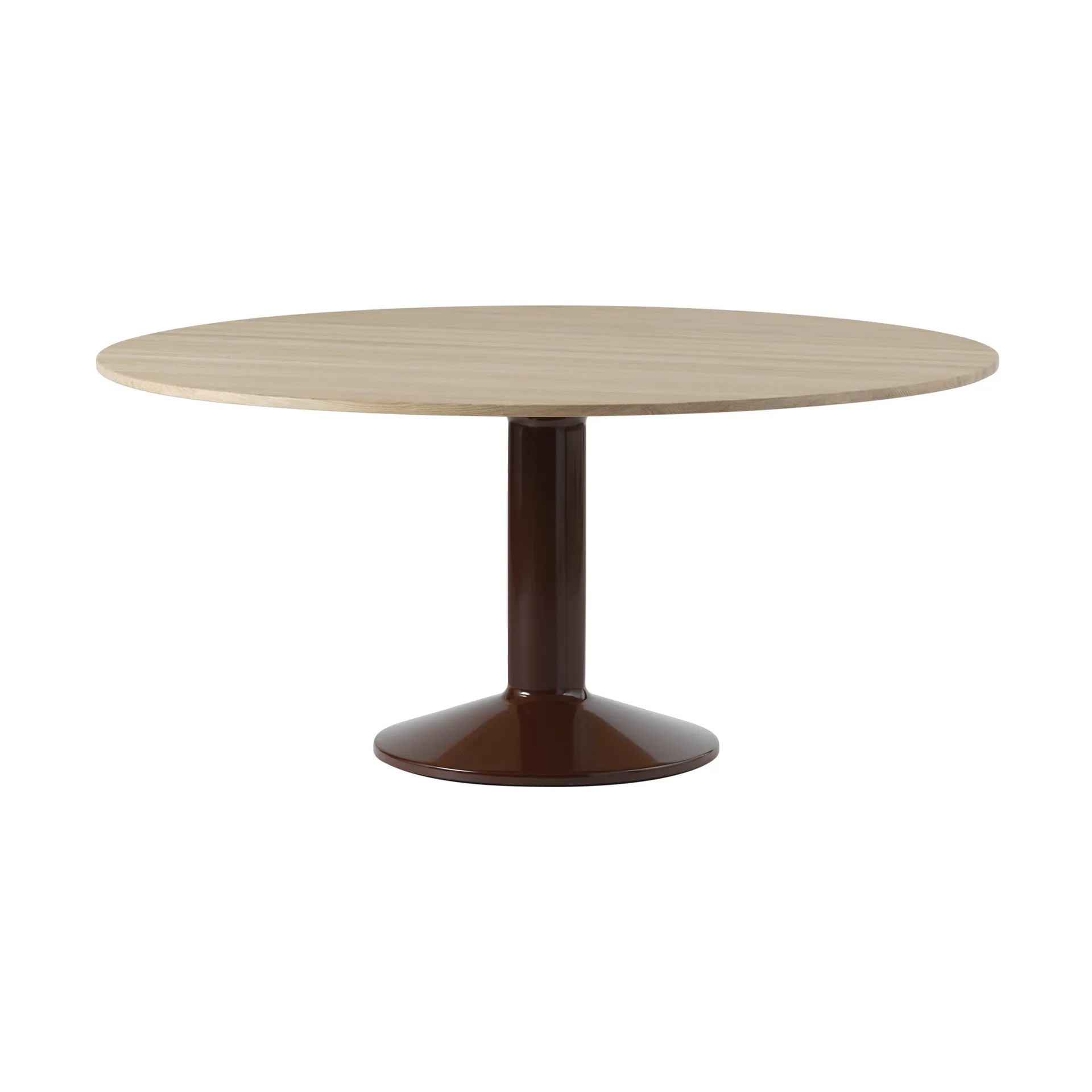Midst τραπέζι βάθρο, Oiled oak-dark red, Ø160 cm Muuto