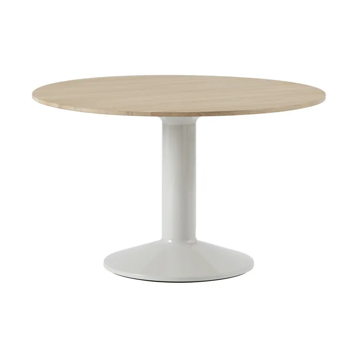 Midst τραπέζι βάθρο - Oiled oak-grey, Ø120 cm - Muuto