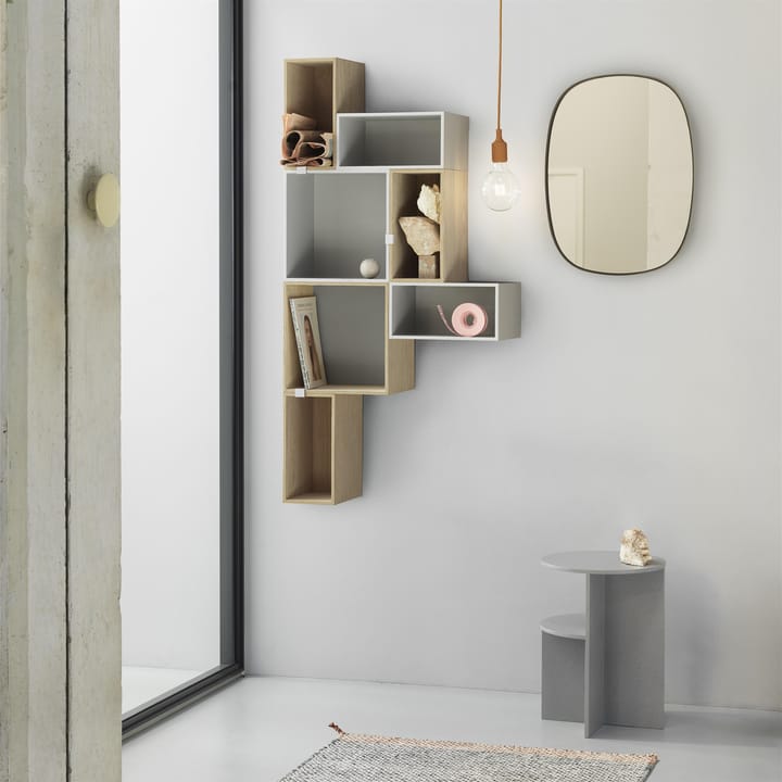 Mini stacked 2.0 ράφια, μεσαίο, ανοιχτό γκρι Muuto