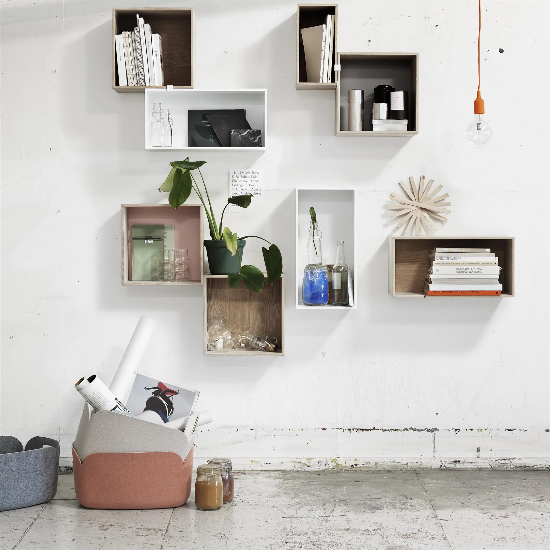 Mini stacked 2.0 ράφια, μεγάλο, λευκό Muuto