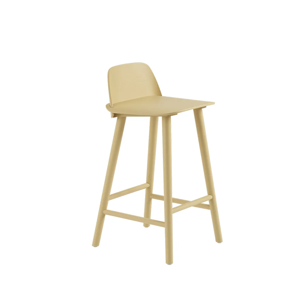 Σκαμνί πάγκου Nerd , Sand yellow Muuto