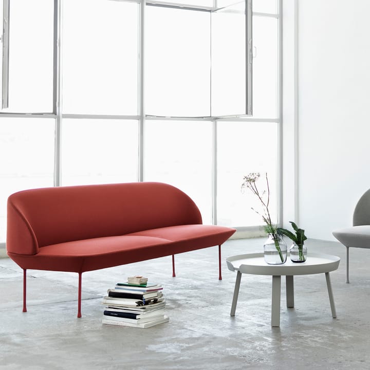 Καναπές Oslo 2-θέσιος, Steelcut 660-Dark red Muuto