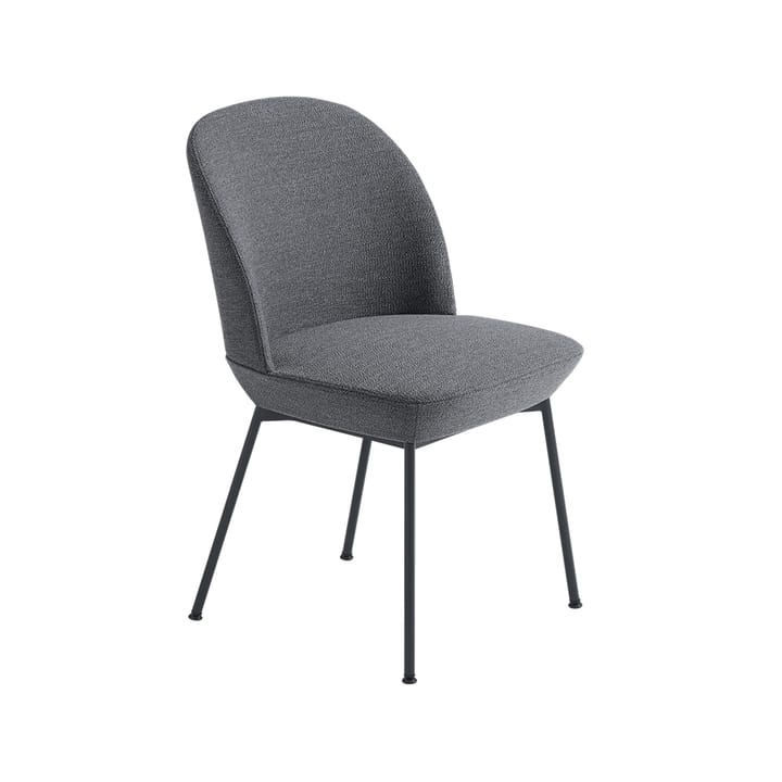 Καρέκλα Oslo με υφασμάτινη επένδυση - Ocean 80-Anthracite black - Muuto