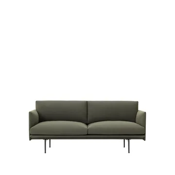 Outline καναπές 2-θέσιος - Fiord 961-Green - Muuto
