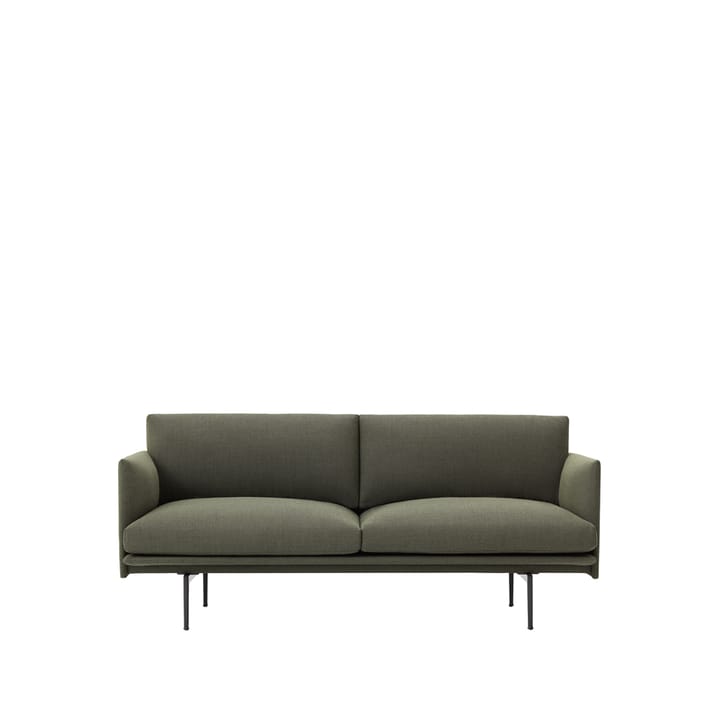 Outline καναπές 2-θέσιος - Fiord 961-Green - Muuto