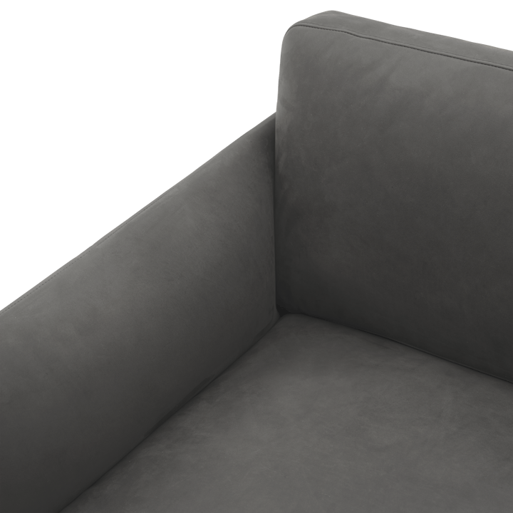 Καναπές Outline 3 θέσεων από δέρμα, Grace leather Camel-μάυρα πόδια Muuto