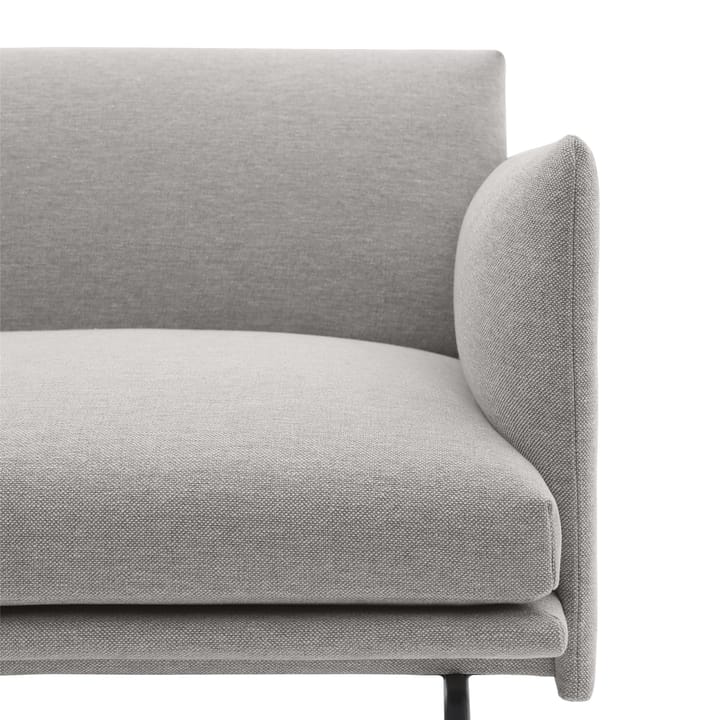 Υφασμάτινη πολυθρόνα Outline, Clay 12-Black Muuto