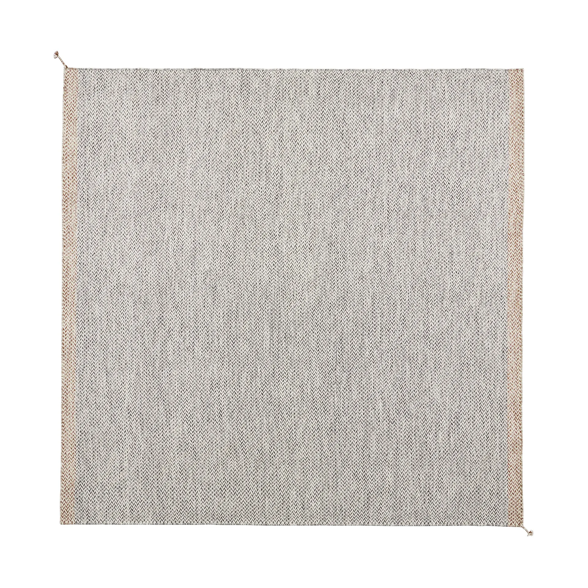 Ply μάλλινο χαλί 240x240 cm, Black-white Muuto