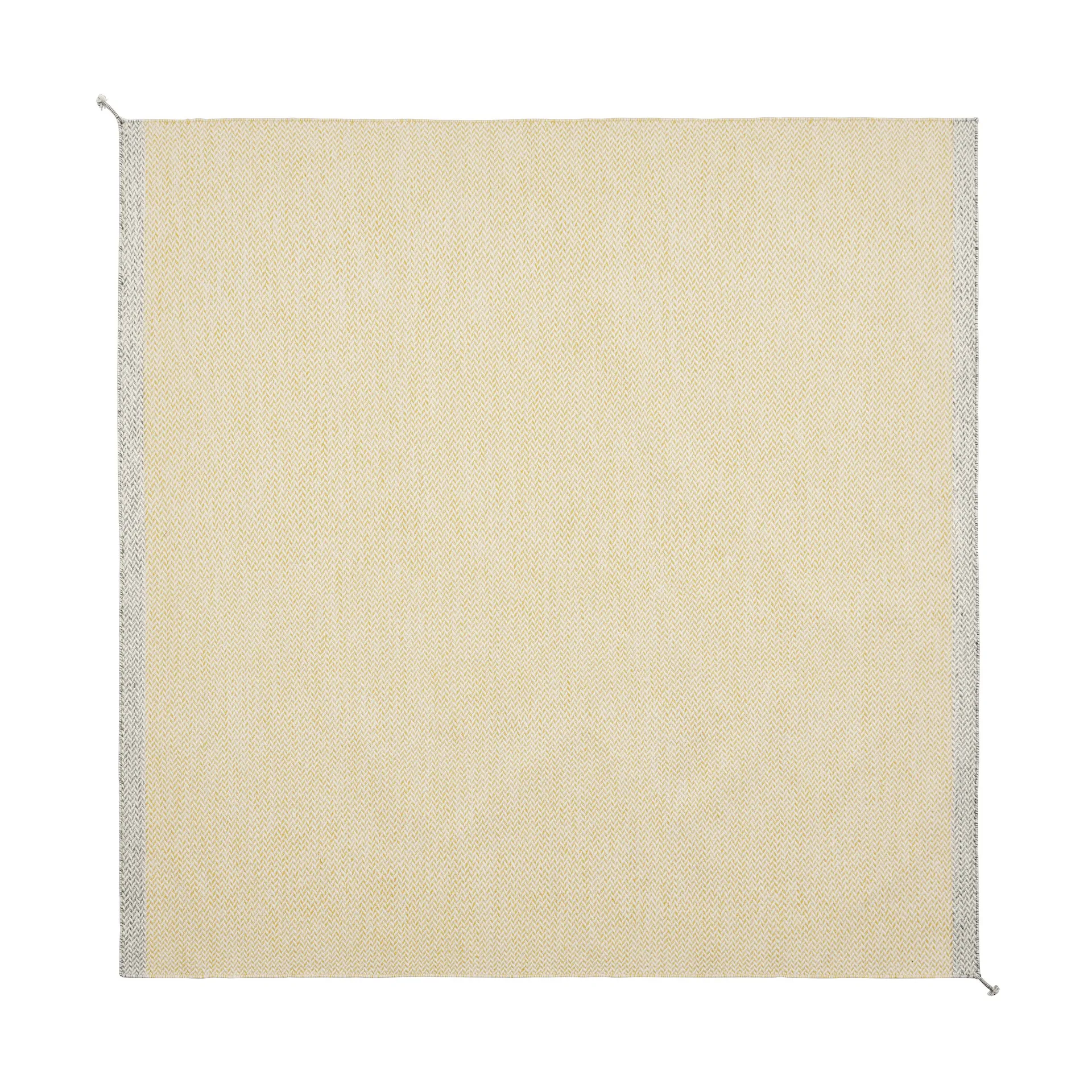 Ply μάλλινο χαλί 240x240 cm, Yellow Muuto