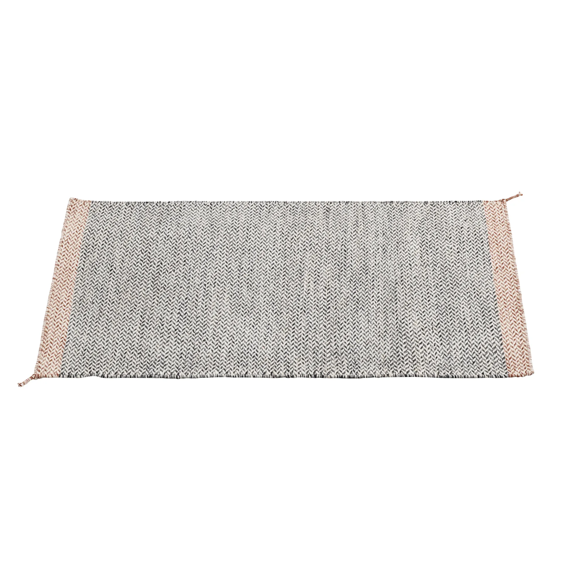 Ply μάλλινο χαλί 85x140 cm, μαύρο-λευκό Muuto