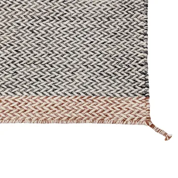 Ply μάλλινο χαλί 85x140 cm - μαύρο-λευκό - Muuto