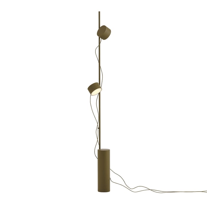 Λάμπα δαπέδου Post - Brown-green - Muuto