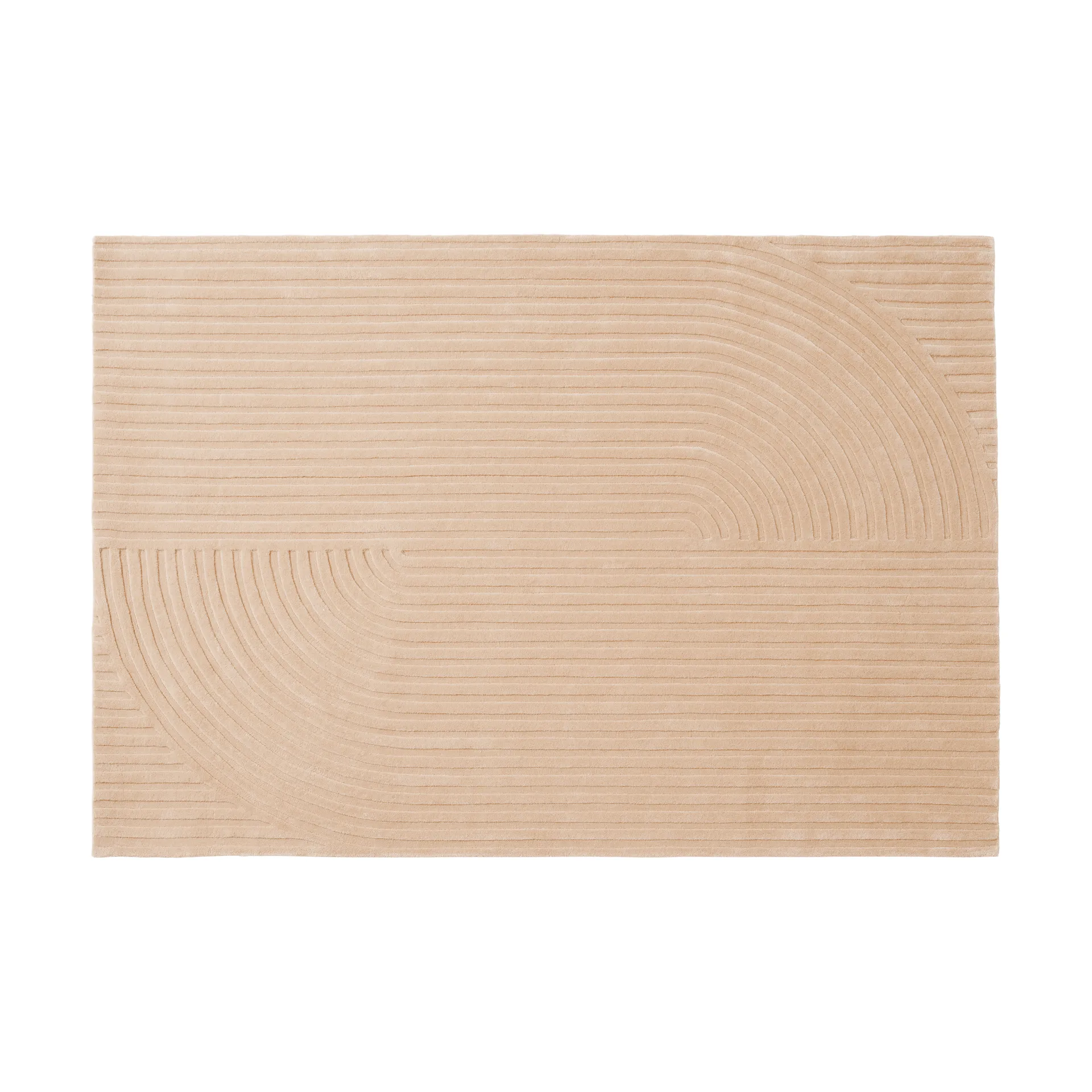Relevo Rug Quattro μάλλινο χαλί, Light rose, 170x240 cm Muuto