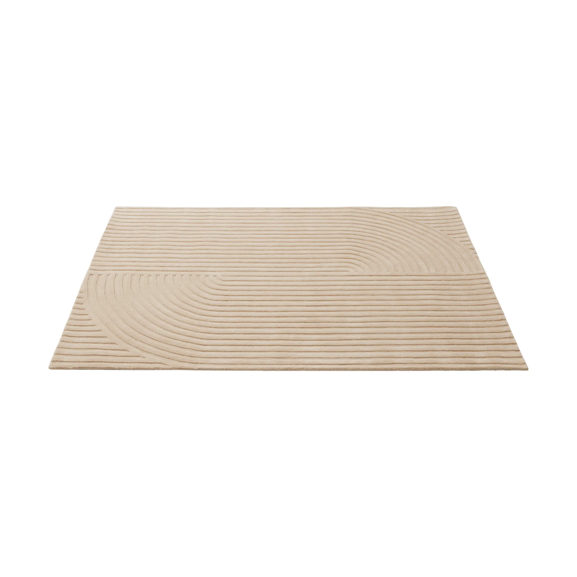 Relevo Rug Quattro μάλλινο χαλί, Light rose, 170x240 cm Muuto