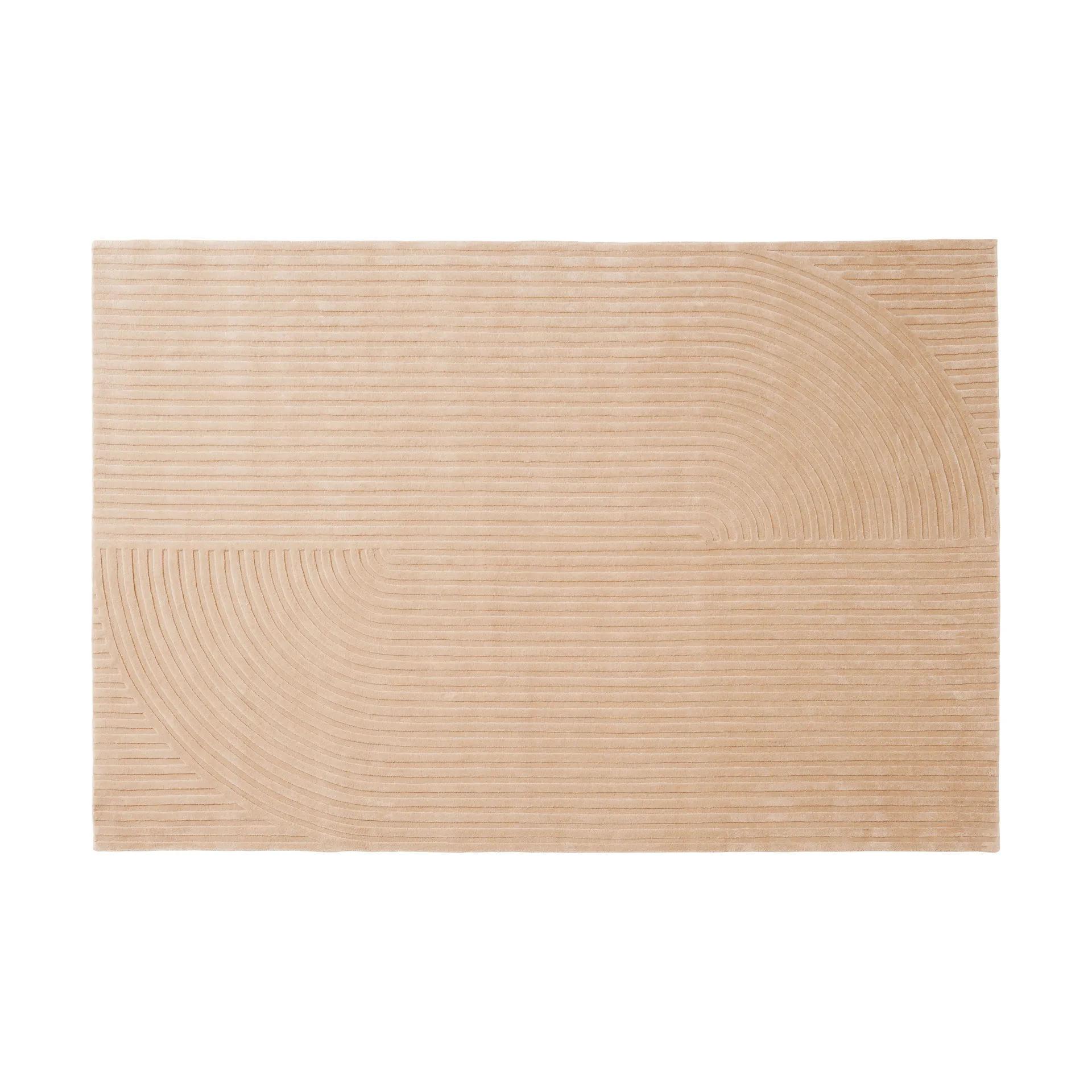 Relevo Rug Quattro μάλλινο χαλί, Light rose, 200x300 cm Muuto