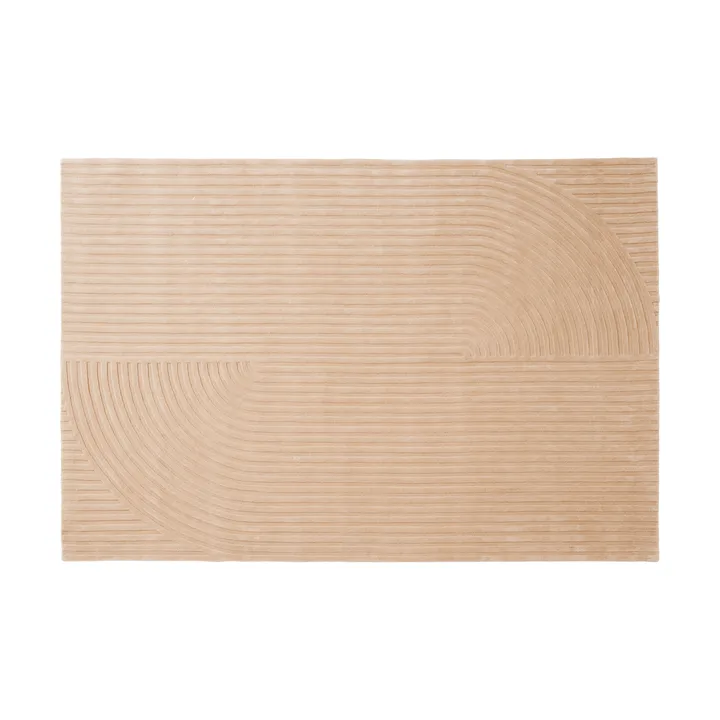 Relevo Rug Quattro μάλλινο χαλί - Light rose, 200x300 cm - Muuto
