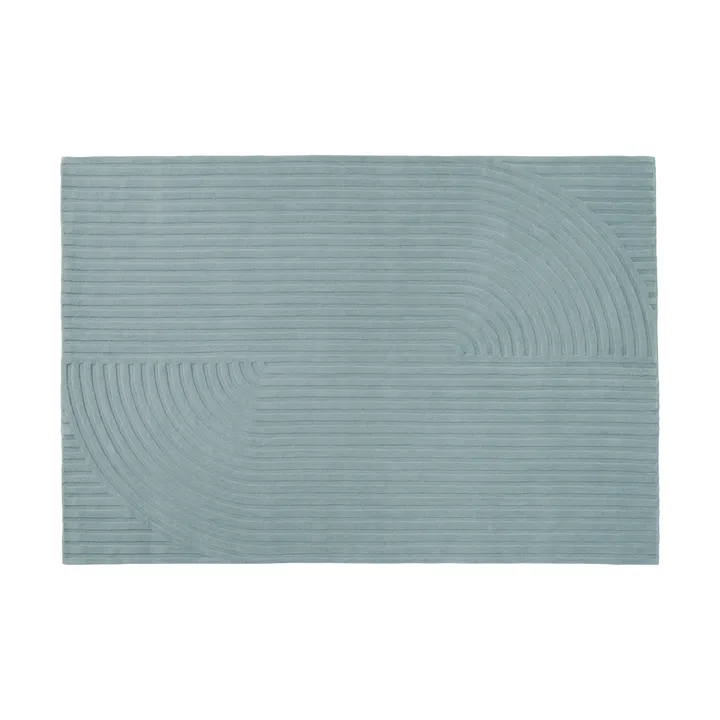 Relevo Rug Quattro μάλλινο χαλί - Sage green, 170x240 cm - Muuto