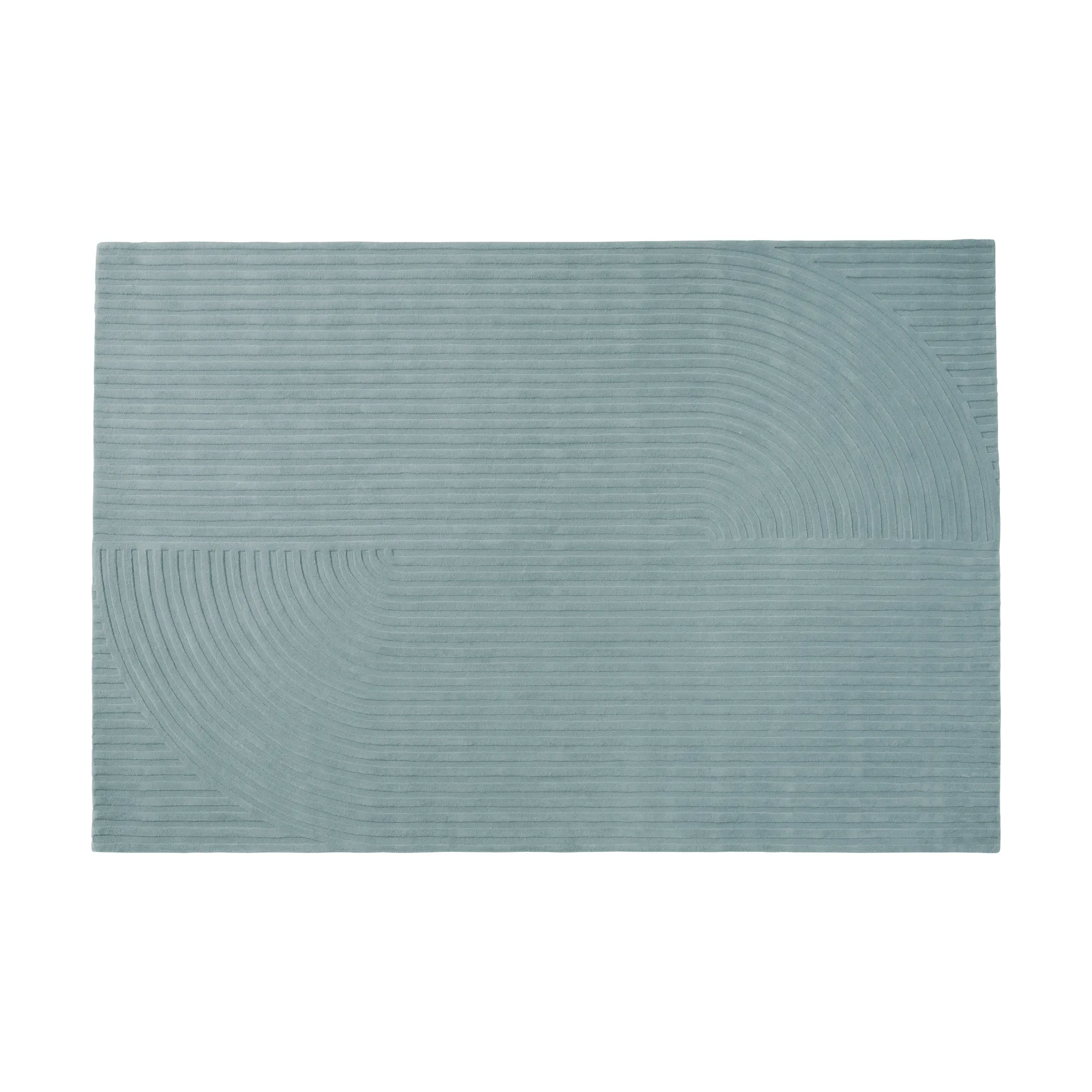 Relevo Rug Quattro μάλλινο χαλί, Sage green, 200x300 cm Muuto