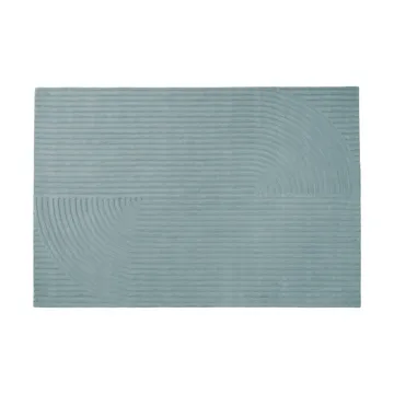 Relevo Rug Quattro μάλλινο χαλί - Sage green, 200x300 cm - Muuto