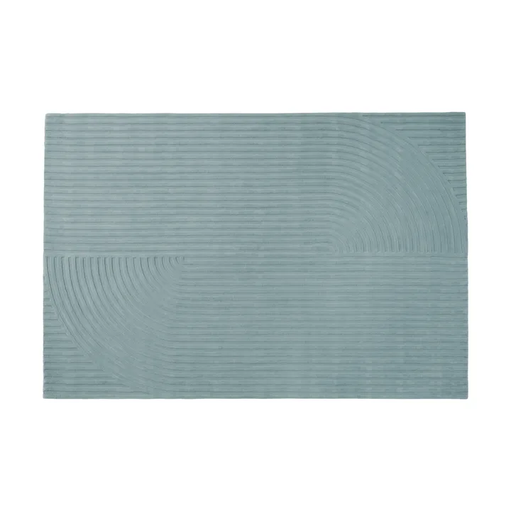 Relevo Rug Quattro μάλλινο χαλί - Sage green, 200x300 cm - Muuto