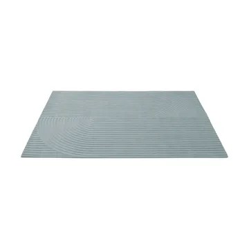 Relevo Rug Quattro μάλλινο χαλί - Sage green, 200x300 cm - Muuto