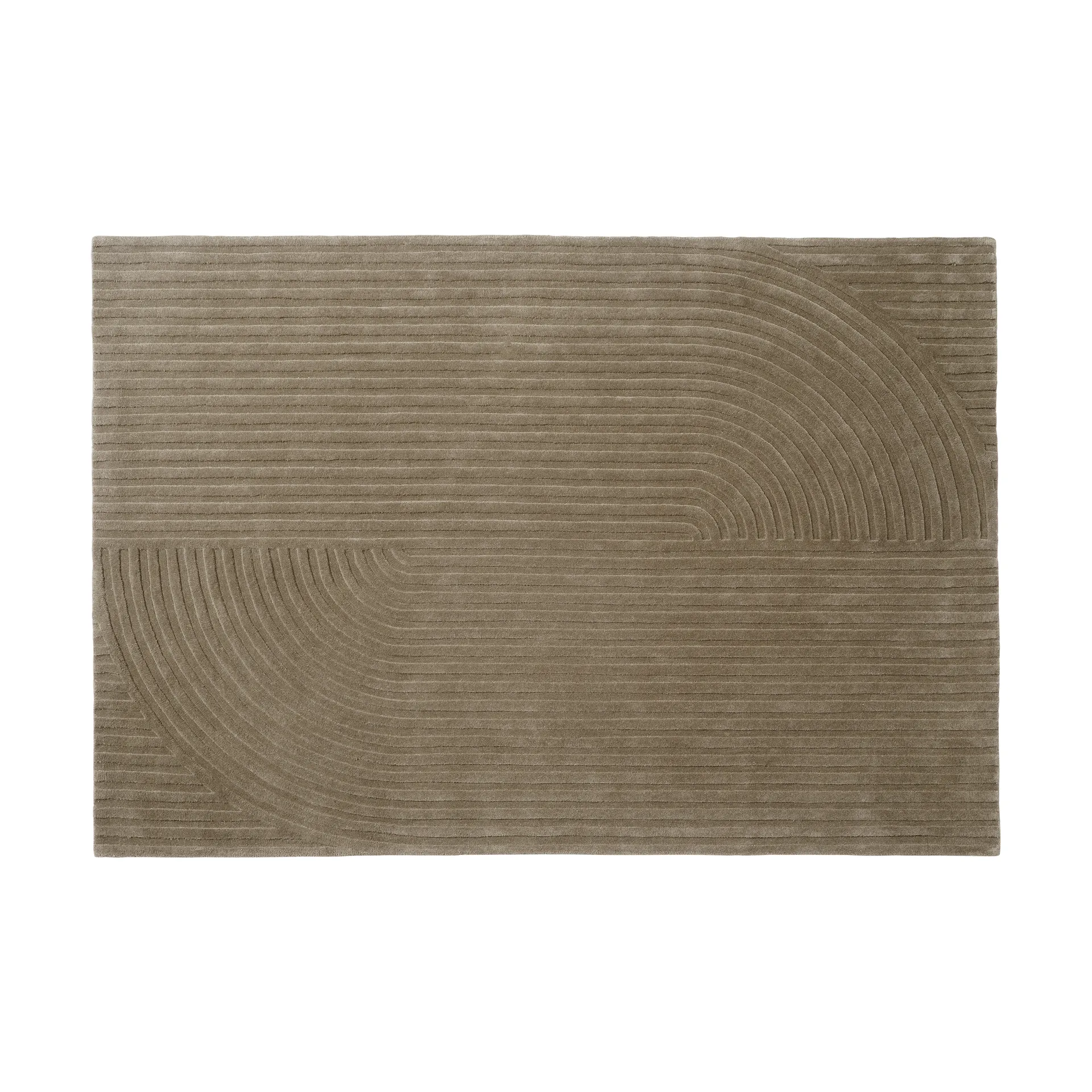 Relevo Rug Quattro μάλλινο χαλί, Taupe, 170x240 cm Muuto