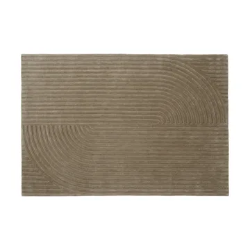 Relevo Rug Quattro μάλλινο χαλί - Taupe, 170x240 cm - Muuto