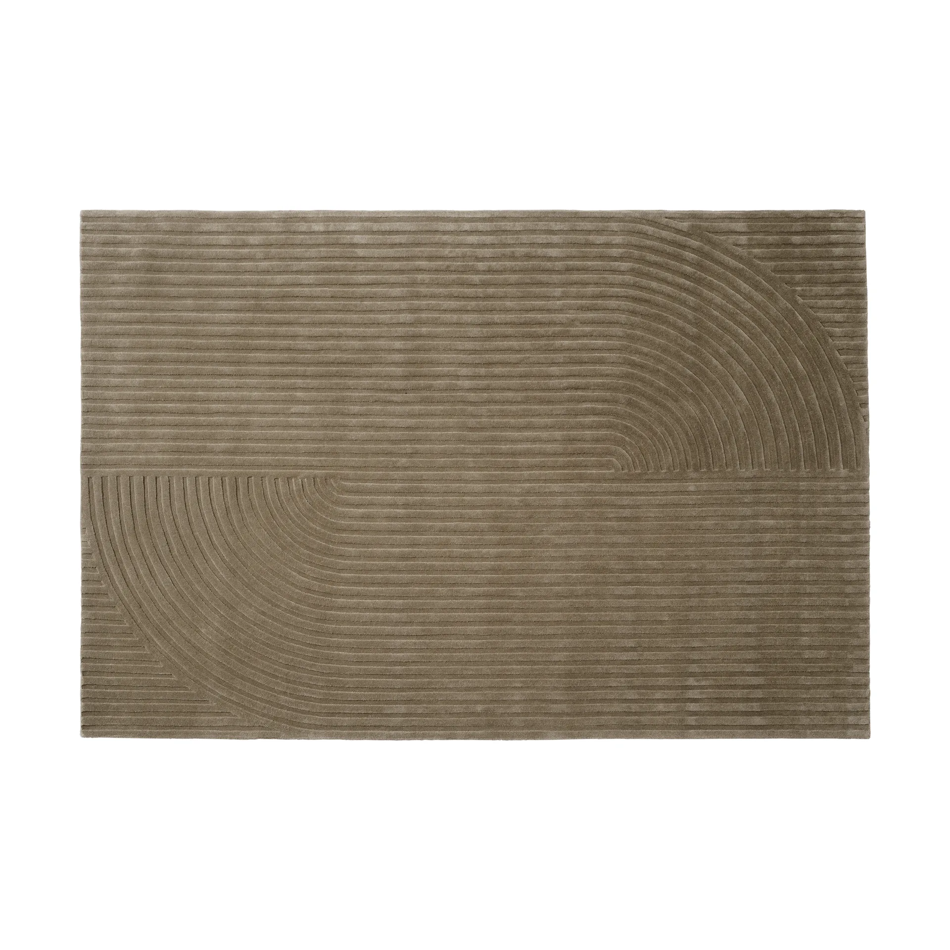 Relevo Rug Quattro μάλλινο χαλί, Taupe, 200x300 cm Muuto