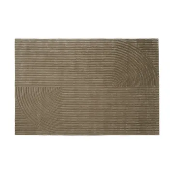 Relevo Rug Quattro μάλλινο χαλί - Taupe, 200x300 cm - Muuto