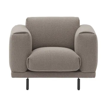 Rest Lounge Chair πολυθρόνα lounge - Hearth 6-μαύρα πόδια - Muuto