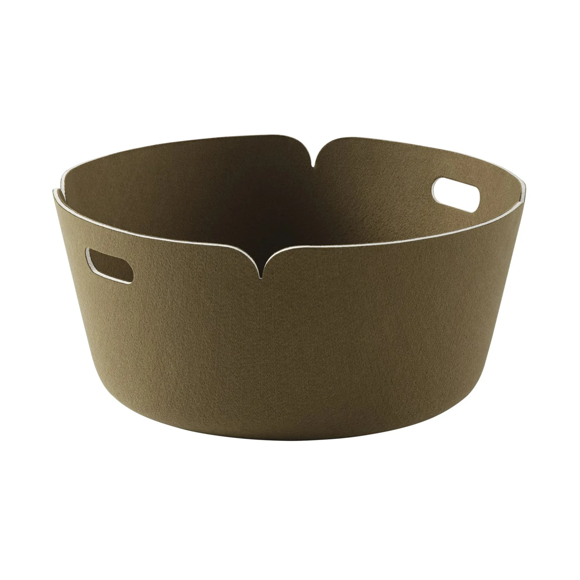 Restore καλάθι αποθήκευσης στρογγυλό, Brown Green Muuto
