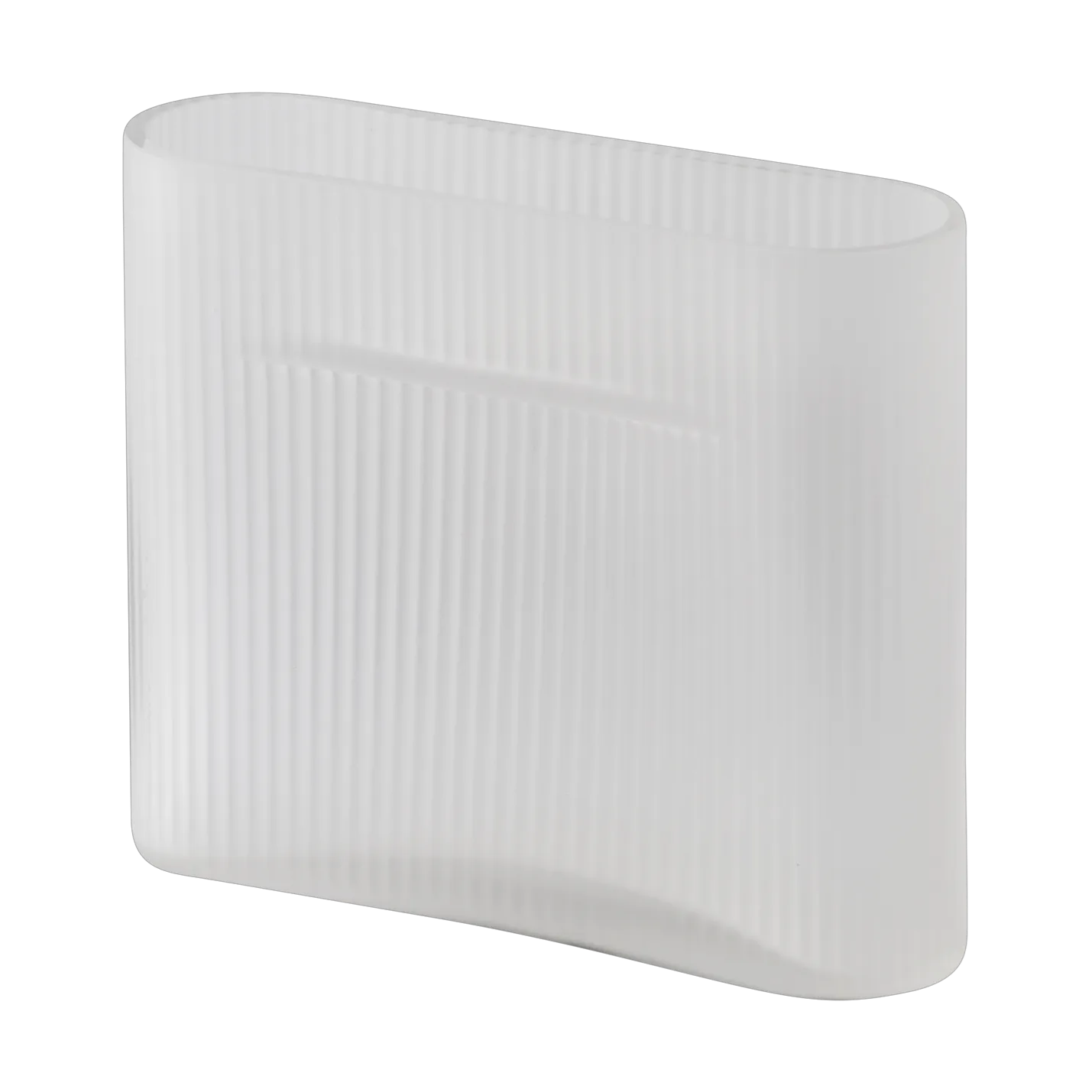 Ridge βάζο γαλακτερό γυαλί 16,5 cm, White Muuto