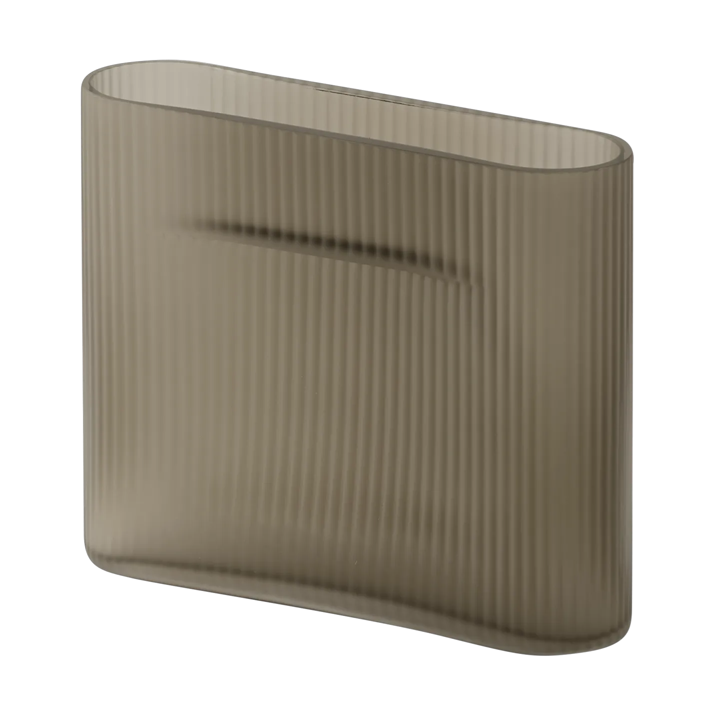 Ridge βάζο από ματ γυαλί 16,5 εκ., Taupe Muuto