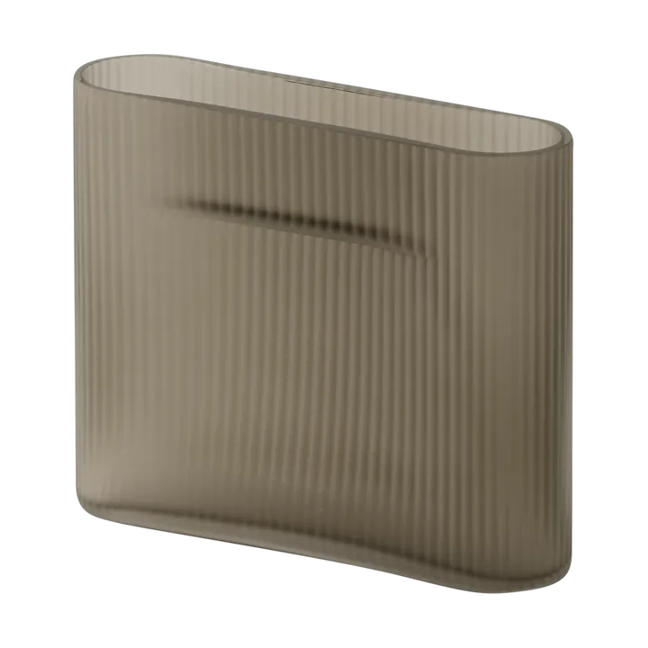 Ridge βάζο από ματ γυαλί 16,5 εκ. - Taupe - Muuto