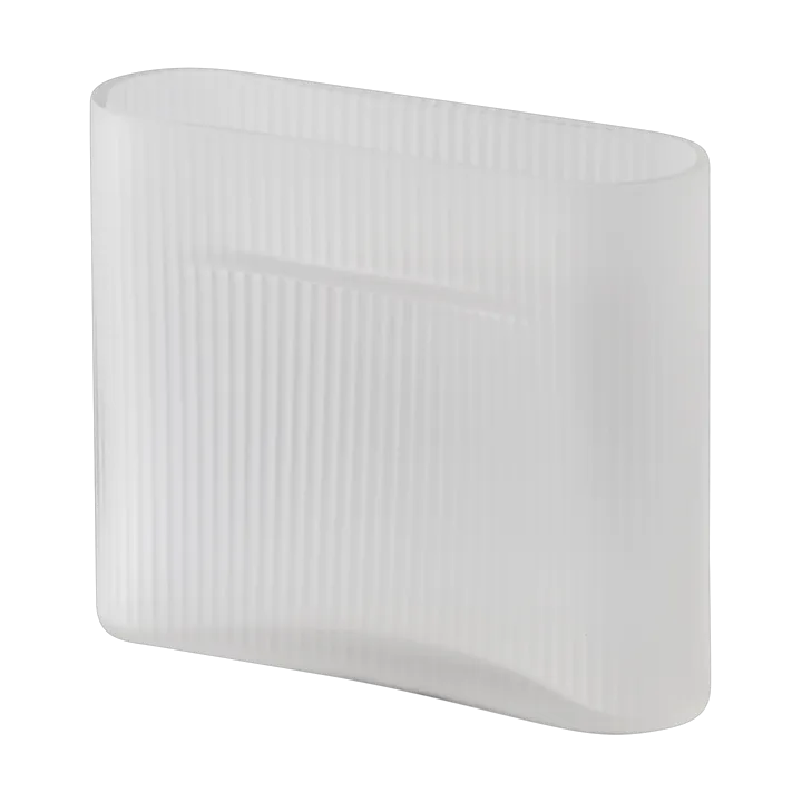 Ridge βάζο από ματ γυαλί 16,5 εκ. - White - Muuto